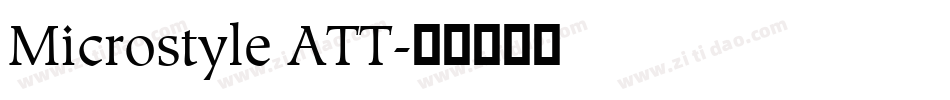 Microstyle ATT字体转换